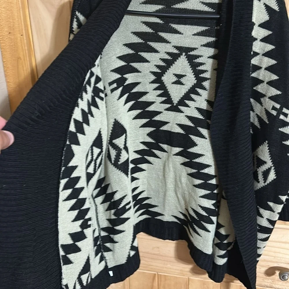 A Knitch Above Black and Cream Geometric Pattern Sweater - Picture 4 of 4